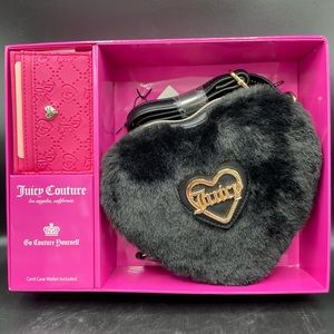 24HR DROP ⬇️ Juicy Couture Fur Heart Crossbody & Card holder